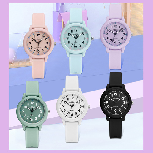 High school entrance examination special watch for male junior high school and female students waterproof college entrance examination silent simple pointer type high school quartz watch