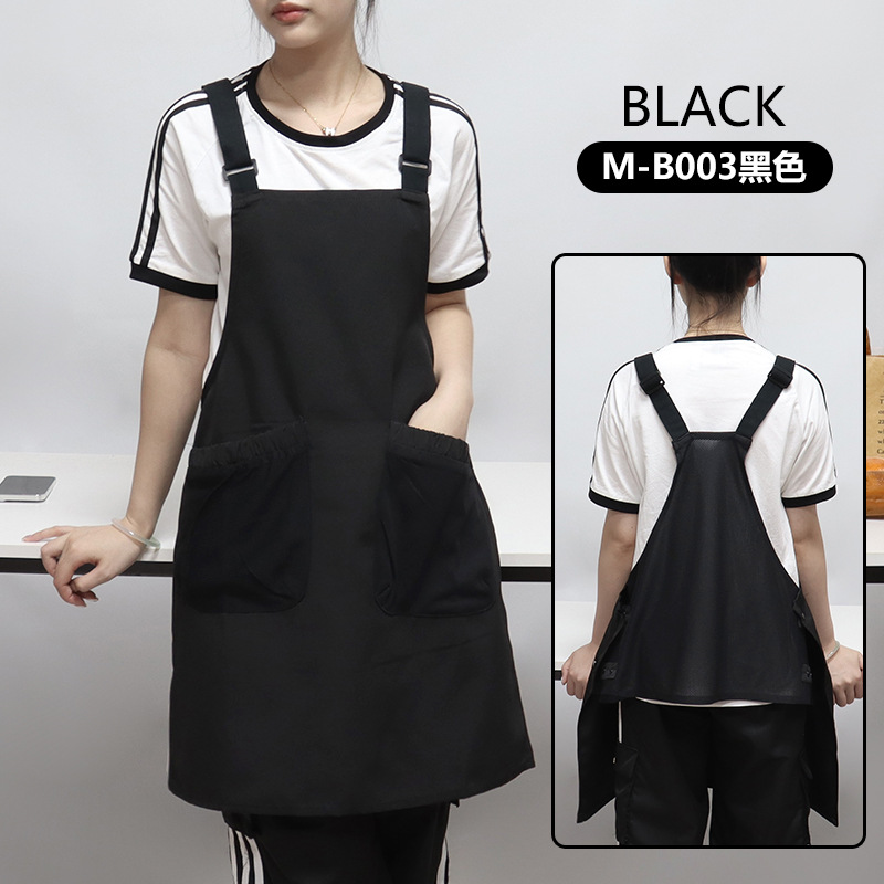 Transfronterizo Amazon lona delantal personalizado logotipo cocina catering manicuría ropa de trabajo abrigo peluquería delantal casero