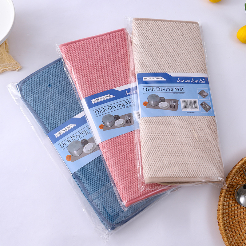 Superfibra transfronteriza mantel de secado rápido absorbente de agua, utensilios de cocina para el hogar, escurrir, secar, ollas, tazones, mariposas, secar, posavasos