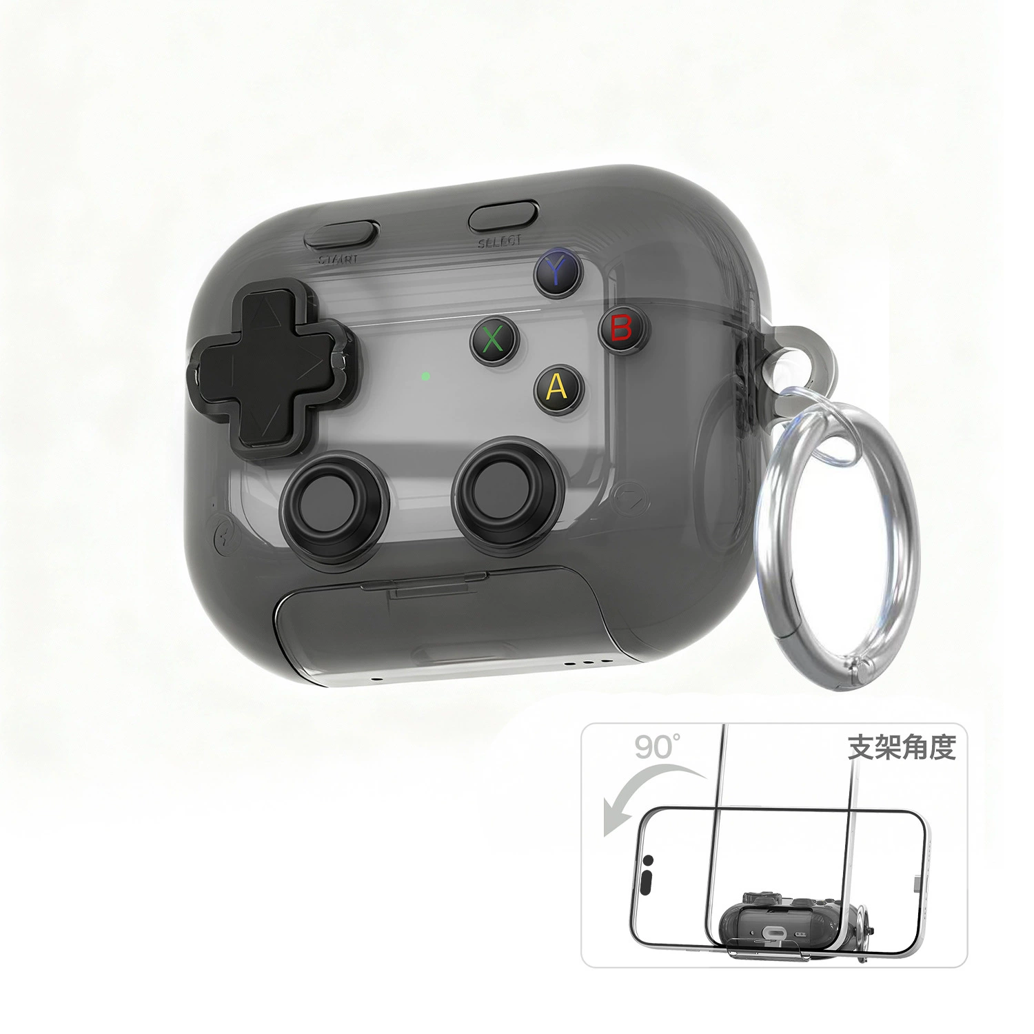 Apple, compatible transparent protective case, tubing, headphones, pro2