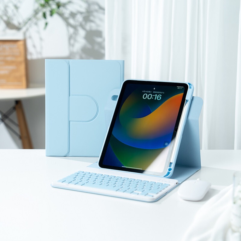 适用于ipad10平板保护壳磁吸分离旋转键盘套air45亚克力pro13新款|undefined