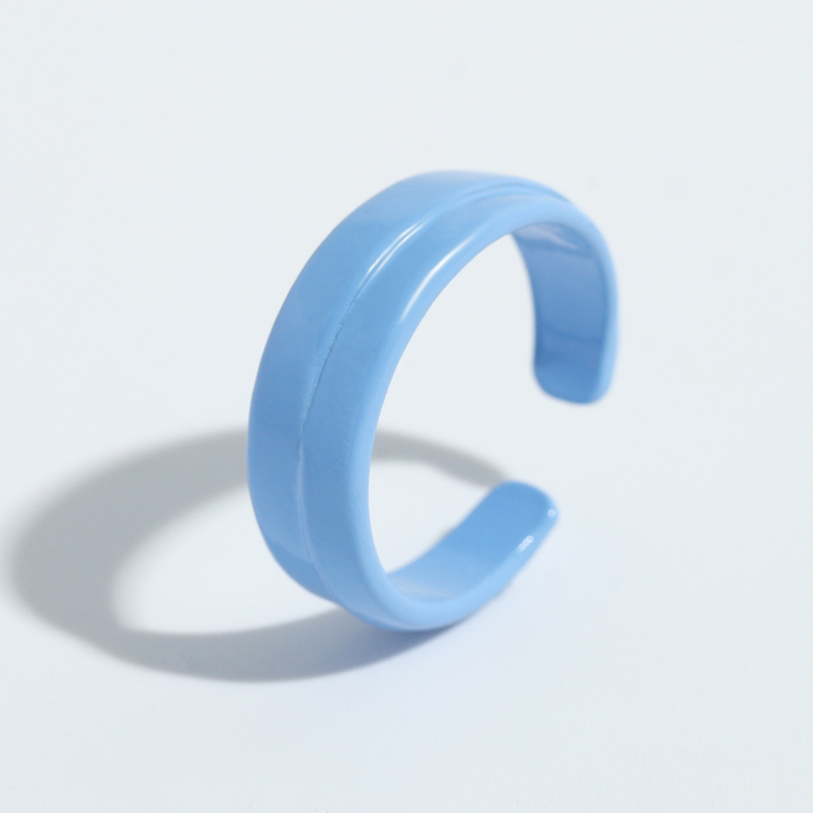 Punk Solid Color Open Ring display picture 11