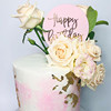 New circular transparent birthday happy hot blemi cake cake cake account party layout layout