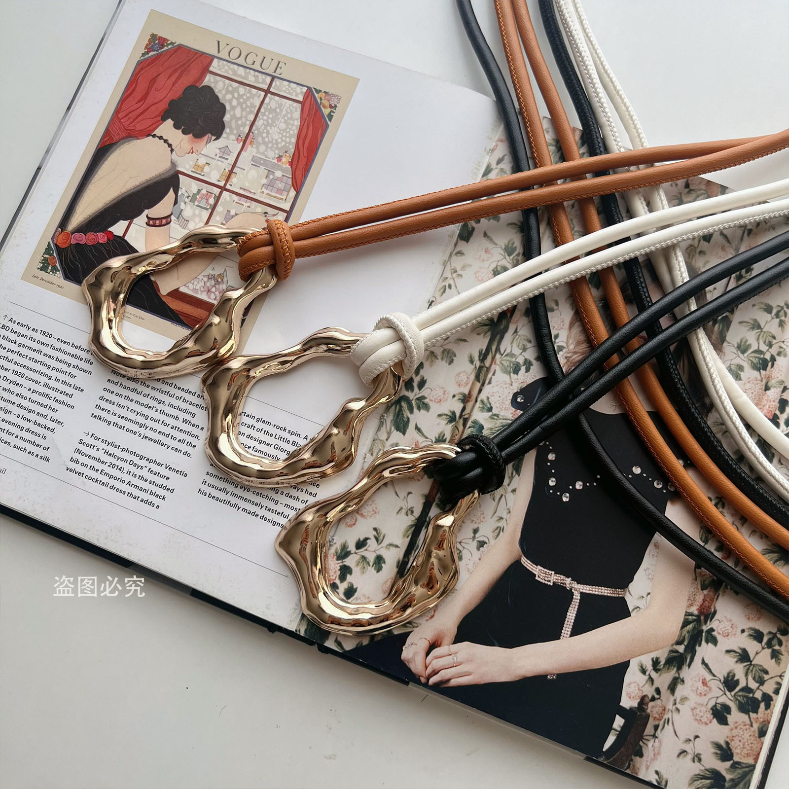 Nuevo cuerdas de cintura de cuero suave para mujeres cadena de cintura retro nicho de diseño decoración cinturón simple cinturón largo con falda abrigo cinturón