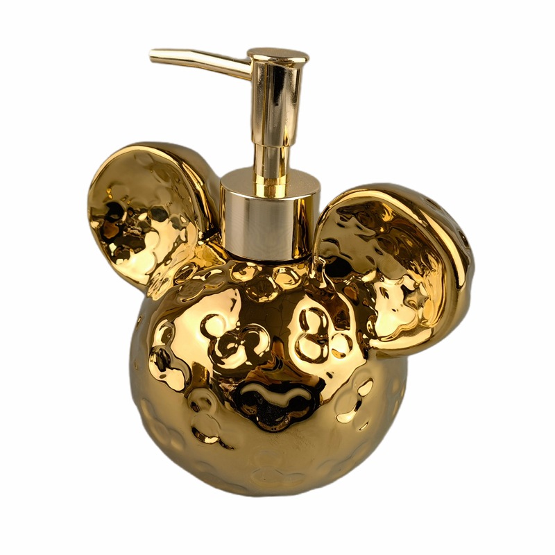 Botella de desinfectante de manos de cerámica conjunto de baño de estilo europeo botella de jabón baño sub-botella Amazon Baño de cerámica conjunto de cinco piezas