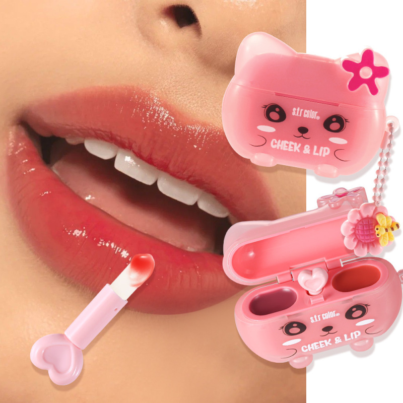 S.F.R Export Foreign Trade Dual-Use Lip Gloss and Blush Bluetooth Earphones with Cute Design, Portable and Can Be Hung on a Bag, Lip Glaze S.F.R Export Foreign Trade Dual-Use Lip Gloss and Blush Bluetooth Earphones with Cute Design, Portable and Can Be Hung on a Bag, Lip Glaze