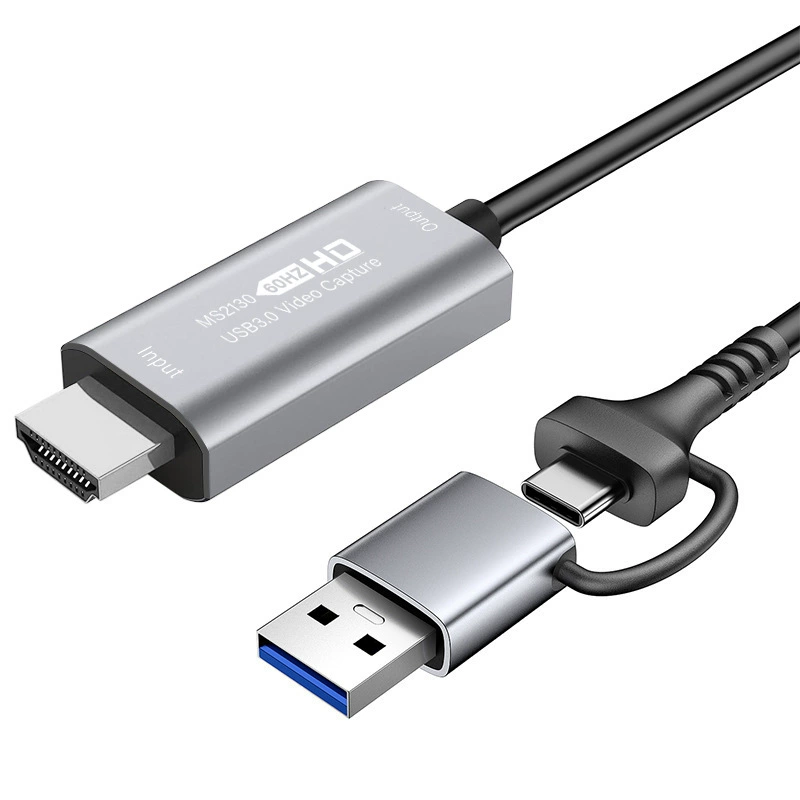 HDMI аудио/видео USB карта захвата MS2130 петля выход 4K изображение сборщик типа-c для прямых трансляций