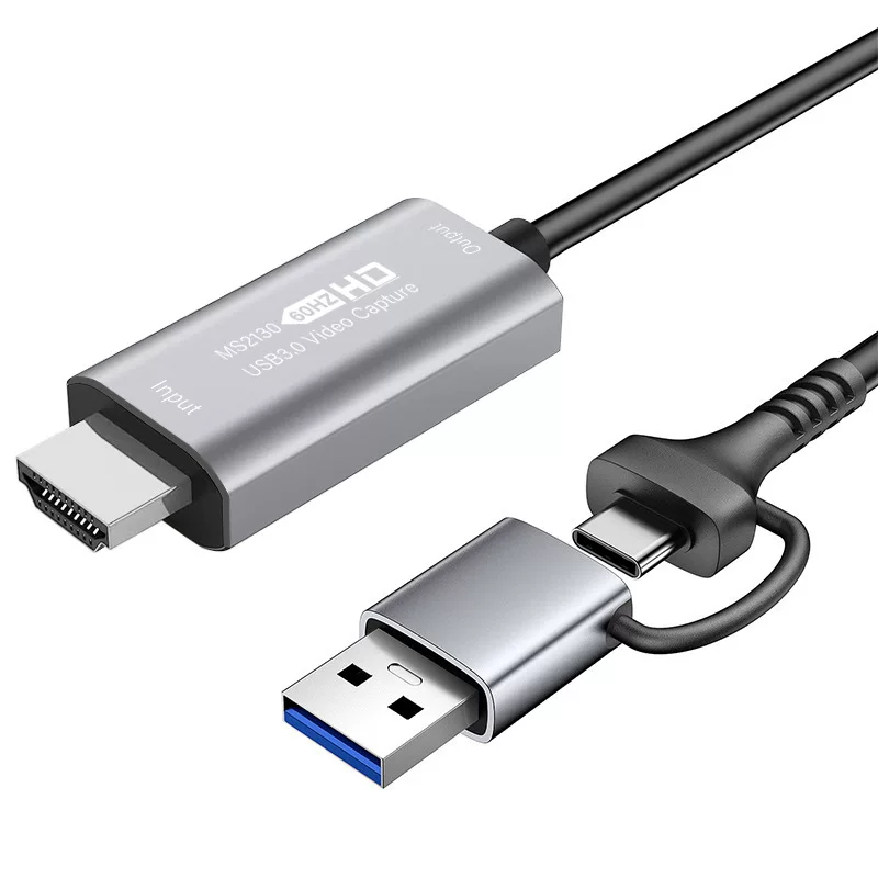 HDMI аудио/видео USB карта захвата MS2130 петля выход 4K изображение сборщик типа-c для прямых трансляций