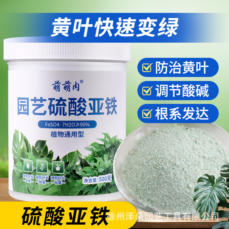 Ferrous Sulfate Plant Compound Fertilizer for Monstera, Money Tree, Jasmine, Lucky Bamboo, and Green Plants, Weakly Acidic