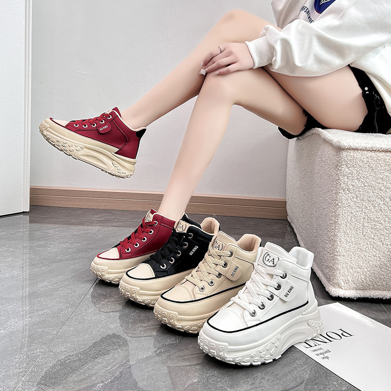 Ins coreano 2025 otoño nuevo zapato de papá zapatos deportivos de chicas para correr ocio suela gruesa HY908