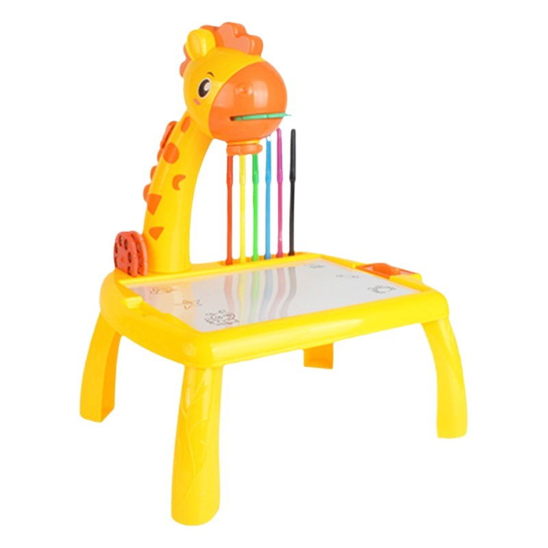 Tablero de dibujo de proyección para niños, venta al por mayor transfronteriza, iluminación, educación temprana, tablero de dibujo, pintura de mesa, pintura de graffiti, juguetes para niños pequeños