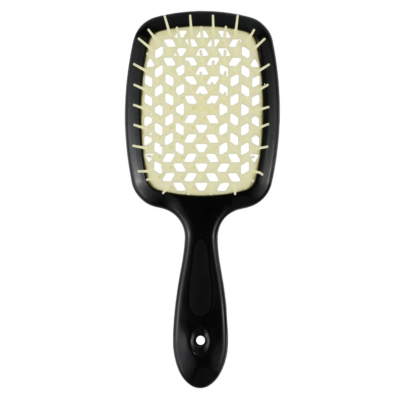 Scalp massaging paddle brush, lightweight detangling, volume‑adding