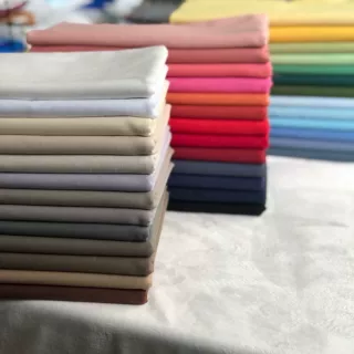 春夏素色亚麻棉布料纯色手工麻布diy服装汉服旗袍次子绣彩色素麻