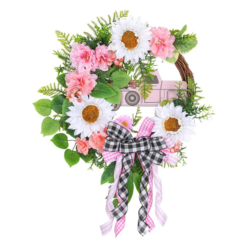 Guirnalda rosa para coche más vendida de Amazon, guirnalda navideña Hong Kong Love, decoración navideña, colgante decorativo para escaparates de centros comerciales