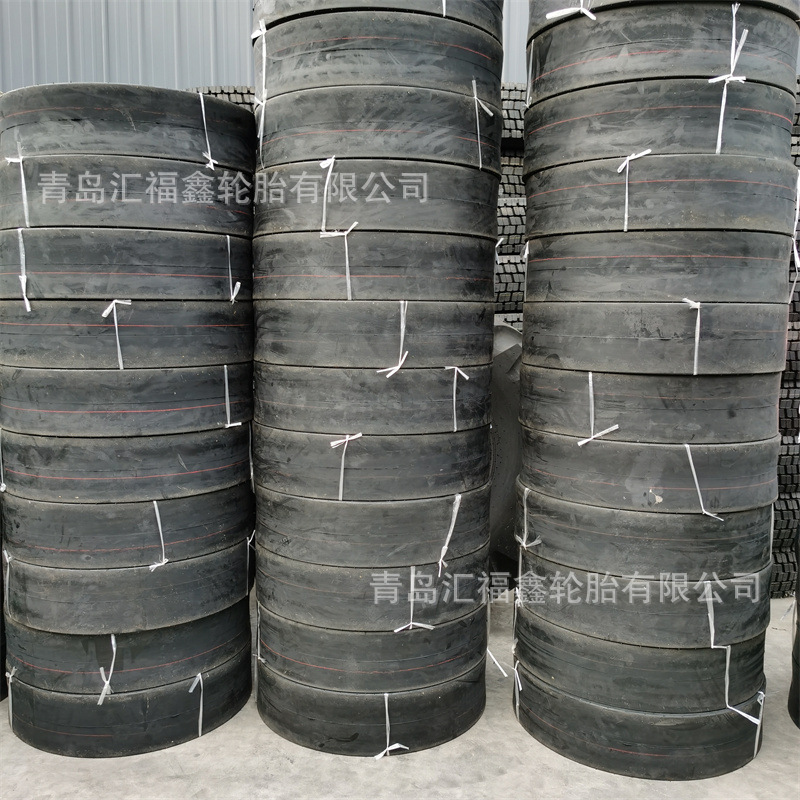 FOB出口供应7.50-16 C-1 工程机械轮胎 750-16光面胶轮压路机轮胎