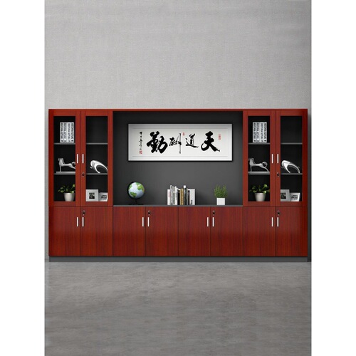 3x office file cabinet information cabinet file company office bookcase new wooden cabinet combination boss background