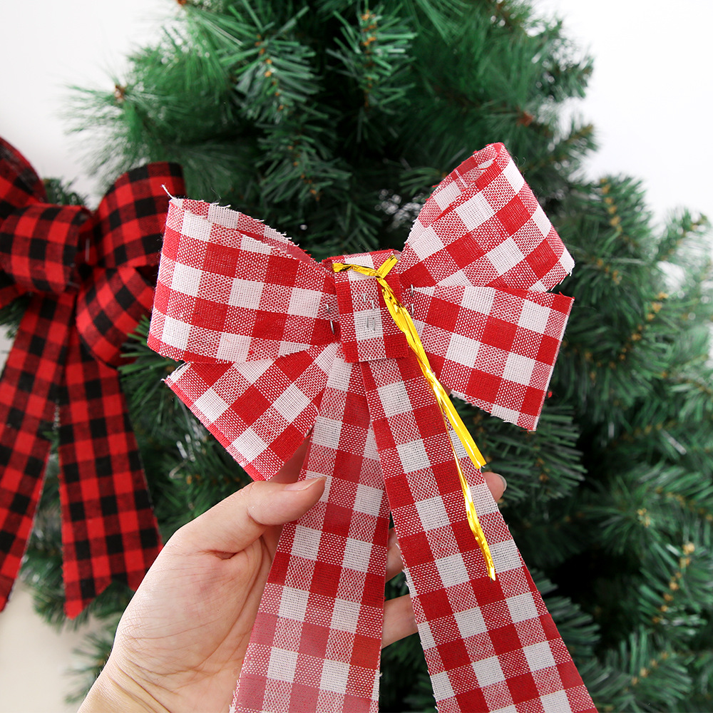 Weihnachtsbogen Trompete PVC Hahnentritt Weihnachtsbaum Dekoration Erkerfenster Mall Urlaub Atmosphäre Layout_voghion.com