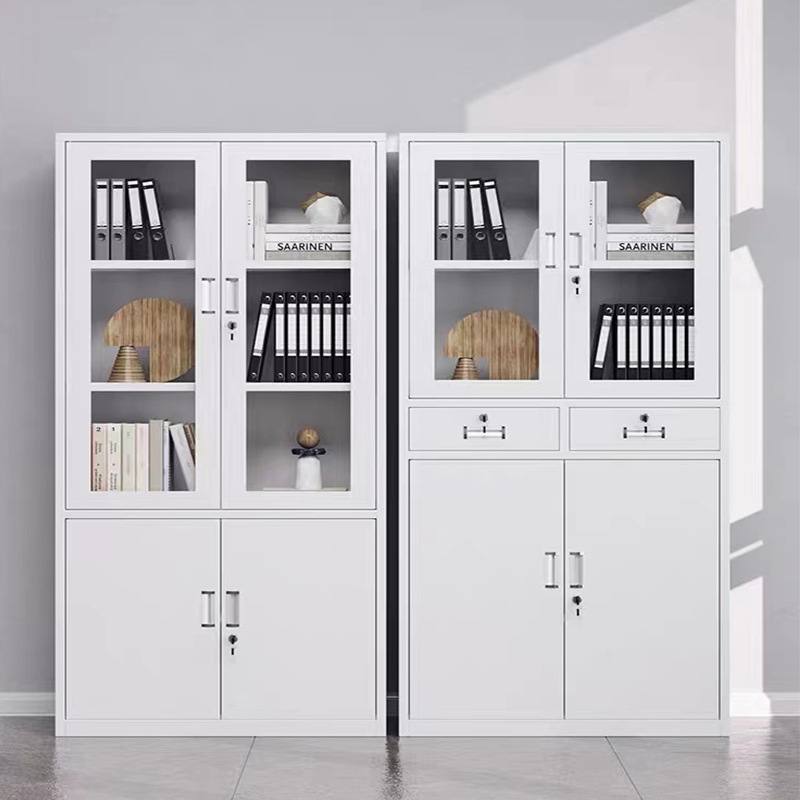 钢制办公室文件柜铁皮柜子档案柜资料柜财务凭证带锁储物柜厂货源