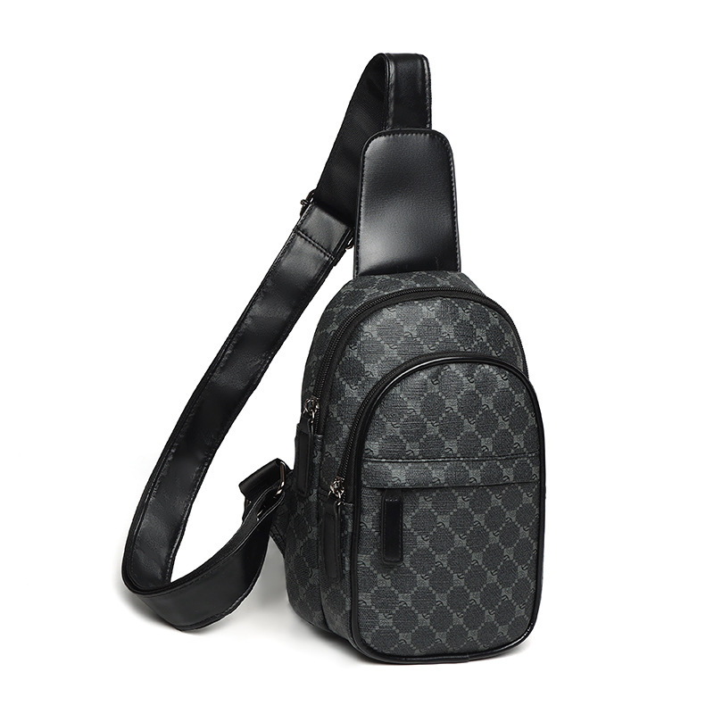 Cross-Border Crossbody Bag, Men's High-End Shoulder Bag, Cross-Body Bag, Casual Chest Bag, Men's Multi-Functional Men's Outing Portable Bag