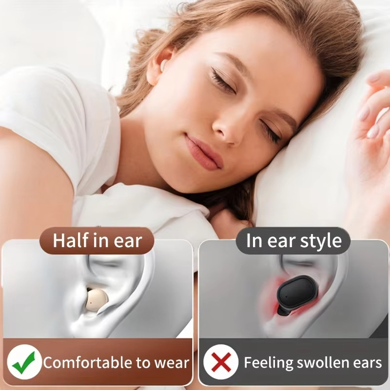 Wireless Invisible Sleep Earbuds With Anc Noise Reduction_voghion.com