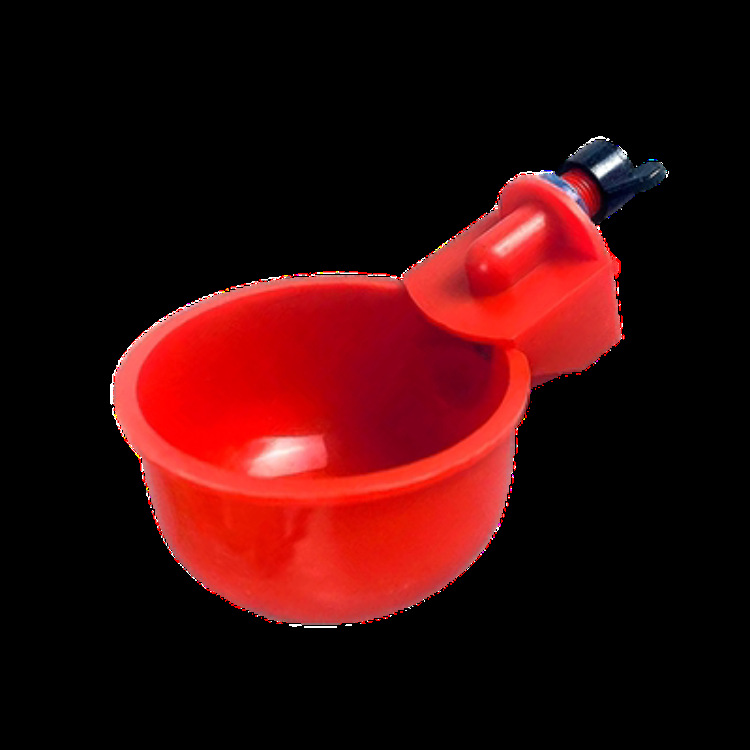 빨간색 일체형 마시는 그릇