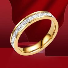 钛钢戒指满天星戒指女高级感高级轻奢不掉色电镀食指配饰新品新款