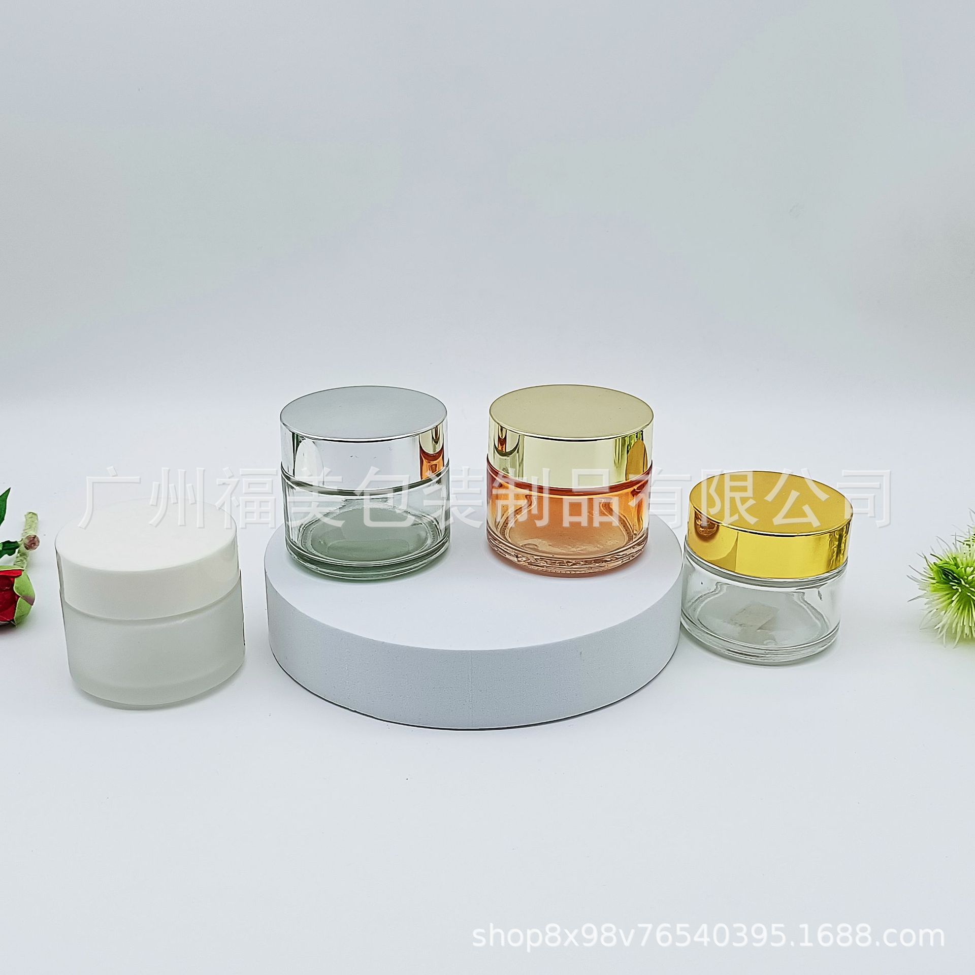 厂家现货100g透明茶色膏霜瓶面霜眼霜玻璃瓶大容量化妆品分装瓶