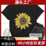 短袖女士印花新款上衣