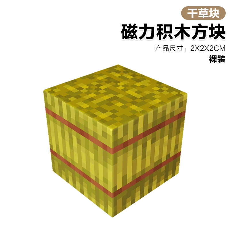 磁力积木方块2cm儿童益智DIY拼装玩具搭建我的磁力世界MC套|undefined