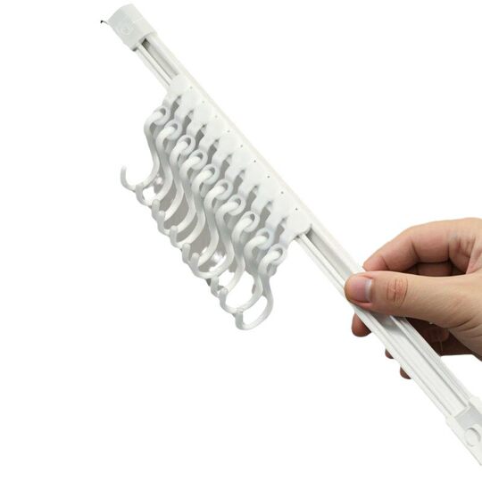 Dingsheng Cabinet Door Rear Hook A Row of Sliding Track Punch-Free Sticky Hanging Rod Spoon Shovel Kitchenware Storage Rack