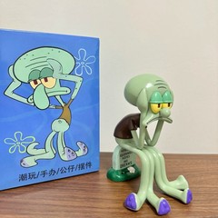 Squidward デスクトップ装飾品リビングルームのテレビキャビネットの装飾かわいい面白いギフト PVC ホームアート装飾