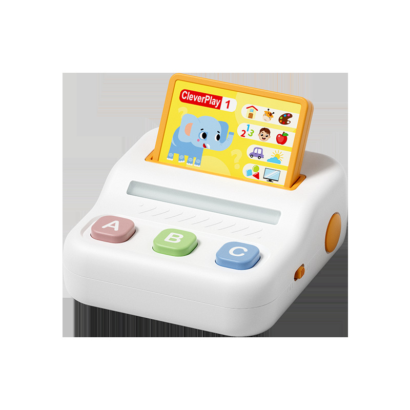 Cien preguntas para niños computadora de escritorio iluminación educación temprana entrenamiento lógico de pensamiento máquina de aprendizaje de rompecabezas juguetes máquina de tarjetas
