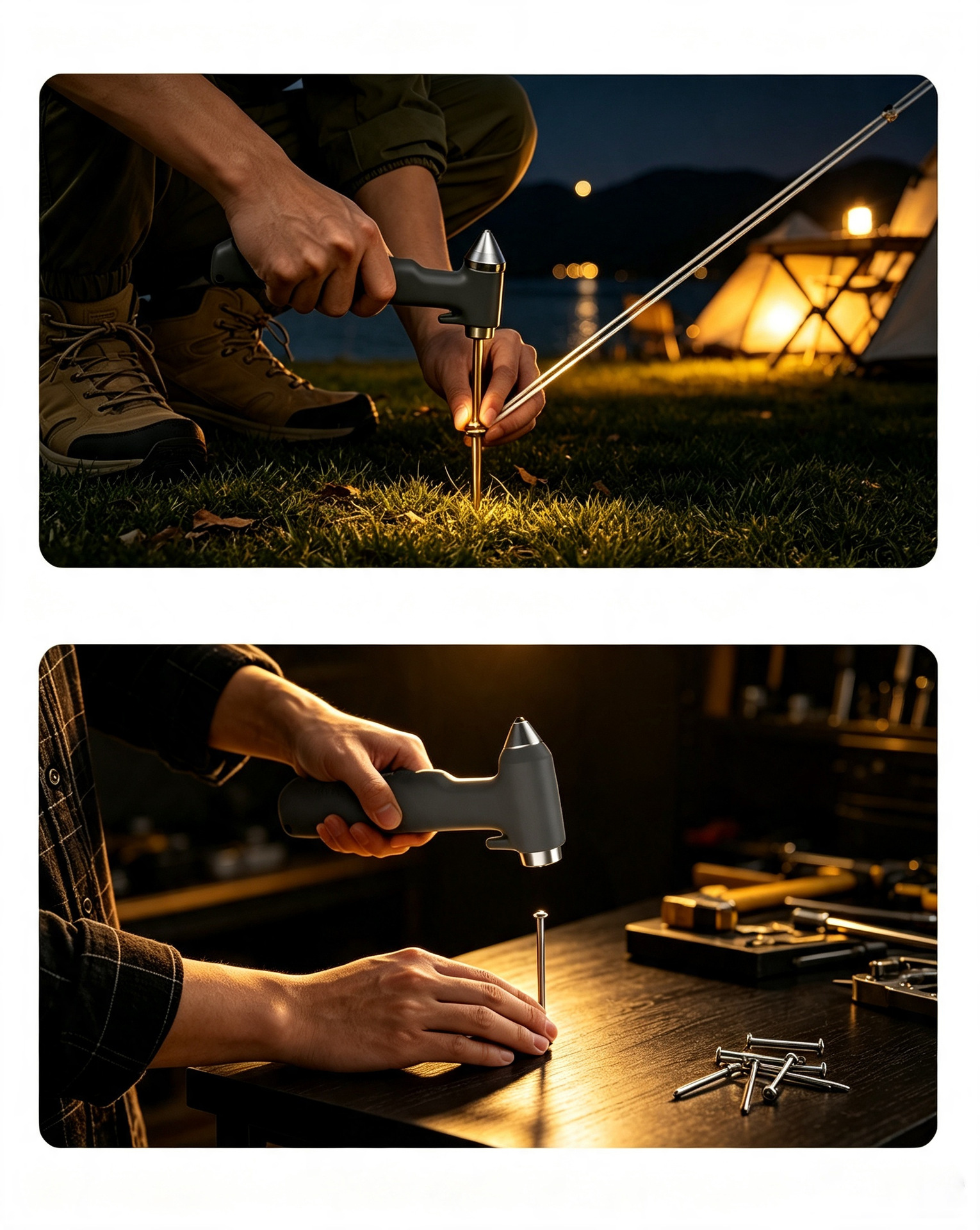 Upgraded car safety hammer made of tungsten steel, capable of breaking double-layer laminated glass, escape rescue hammer for fire emergencies and window breaking