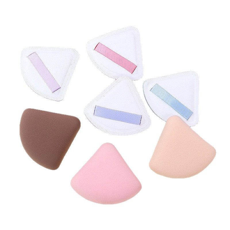 Puff de algodón de azúcar triangular personalizado de fábrica no come polvo súper suave y grueso esponja de maquillaje colchón de aire herramientas de belleza al por mayor