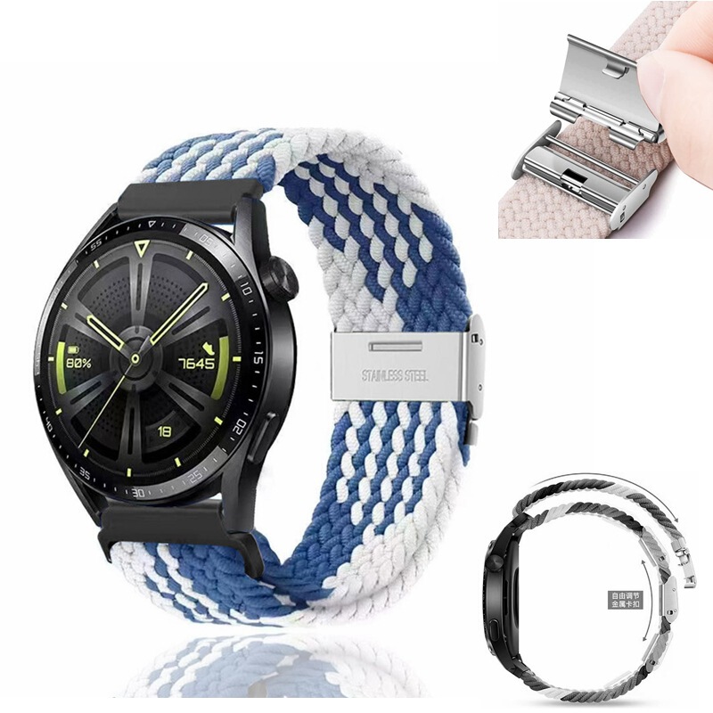 Compatible with Casio Small Square Models Ae1200/1300/F91W/W218/A168 Split Buckle Woven Watch Strap
