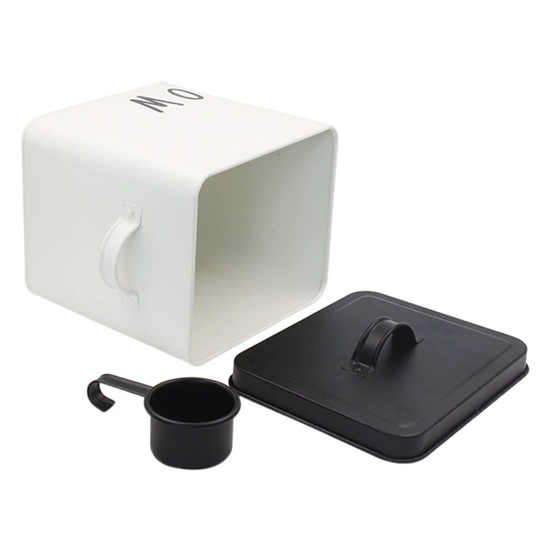 Ведро для хранения зерна с фабрики Direct Pet, Оцинкованное Железо, герметичный резервуар для хранения кошачьей еды, ведро для кошек и собак с ложкой