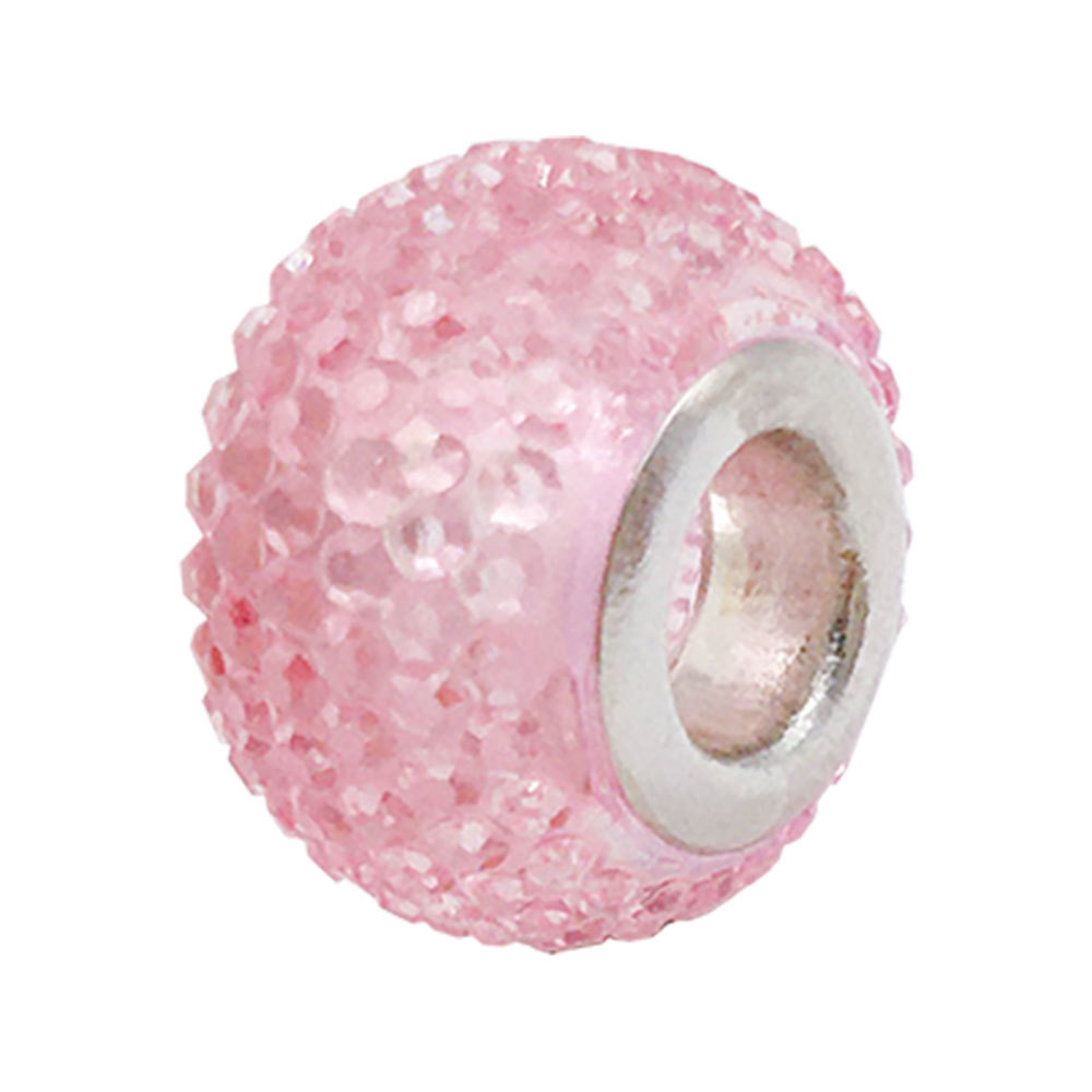 1 Rosa panjia agujero grande cuentas de colores accesorios de joyería redonda hecha a mano pulsera espaciador cuentas 20 estilos disponibles