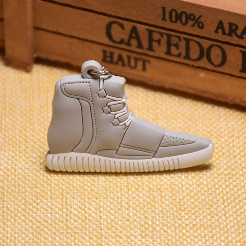 Keychain Adi 3D sneaker, soft PVC mini shoe charm, 8 × 4 × 2 cm, lightweight