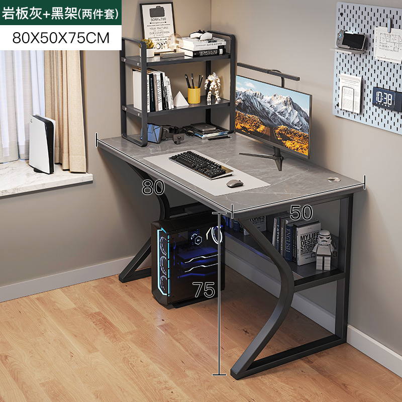 Escritorio para computadora Escritorio para juegos Escritorio para juegos Hogar con estante Escritorio y silla de oficina Escritorio simple Dormitorio Escritorio de aprendizaje