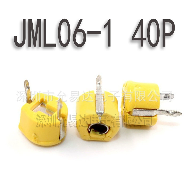 Регулируемый конденсатор с пластиковым уплотнением JML06-1 6 мм, конденсатор с точной настройкой 40P