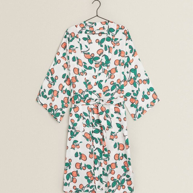 Can Be Worn Outside as a Nightgown, Oem Bathrobe Customization, Source Factory, Natural Style, Cool-Feeling Fabric, Casual Short-Sleeved Thin Style