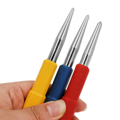 Three-piece set of sample punch, center punch, positioning punch, cylindrical punch with high hardness, fitter drilling and punching pin, ejection punch