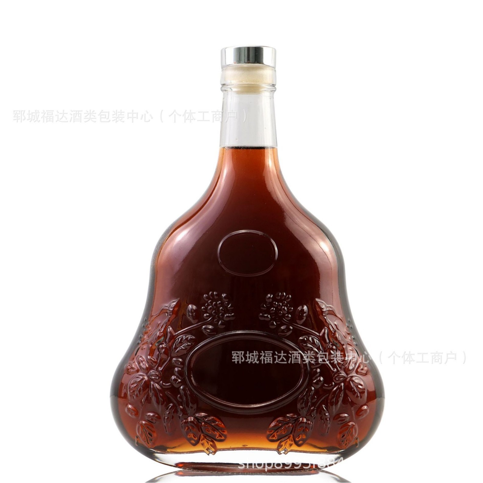 批发密封玻璃洋酒瓶白兰地XO酒瓶欧式威士忌晶白料空酒瓶红酒瓶