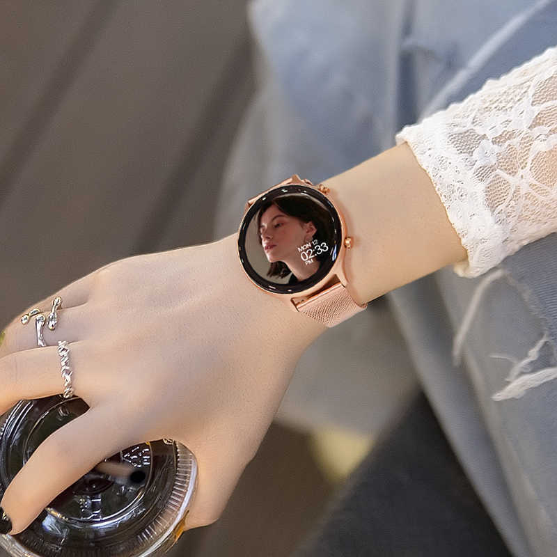 スマートスポーツ腕时计血圧心拍数Watchレディース気质ブルートゥース电话カップル多机能腕时计|undefined