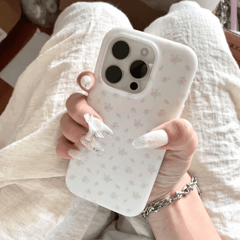 温柔小碎花适用苹果15PROMAX手机壳iPhone14轻奢13小清新12软壳11|undefined