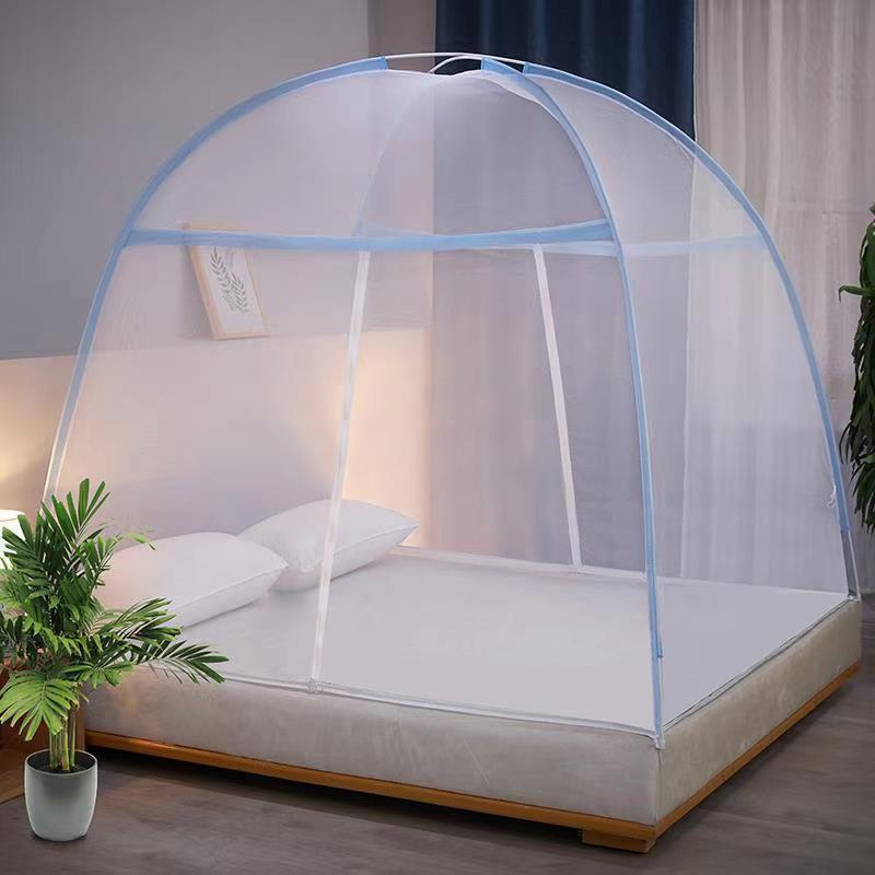 Lazy Person No-Installation Mongolian Yurt Mosquito Net 1.8m Double Bed 1.5m Pattern Net for Home Use 1.2 New Model 0.9m Single Person