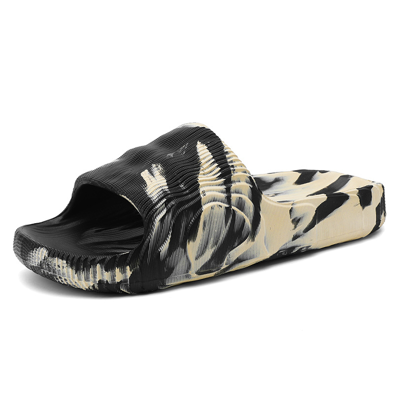 Verano nuevo estilo de moda casual camuflaje coco slipper hombre gran fondo grueso zapatillas caseras parejas
