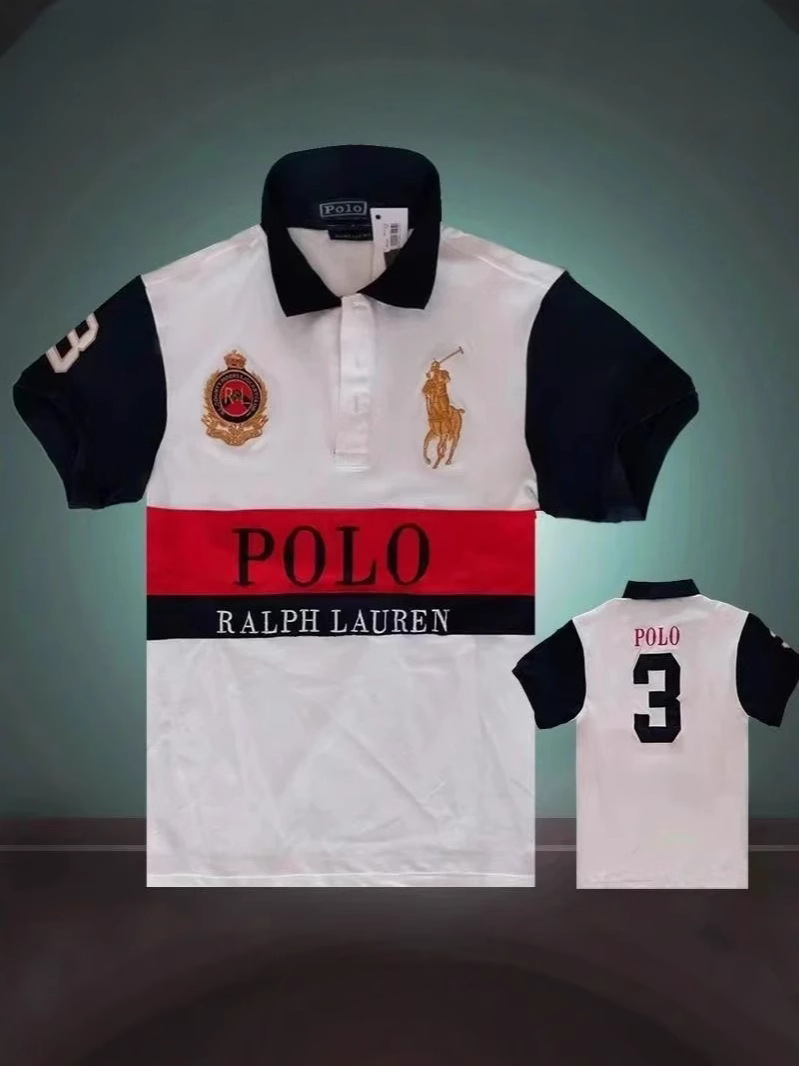 Polo solapa el mismo estilo todo-fósforo nuevo estilo simple hombres y mujeres manga corta verano