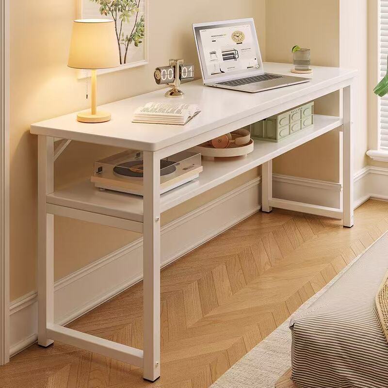 Computer desk for home use, long table for girls' bedroom, simple long table for rental housing, window-side workbench, narrow desk for balcony Computer desk for home use, long table for girls' bedroom, simple long table for rental housing, window-side workbench, narrow desk for balcony
