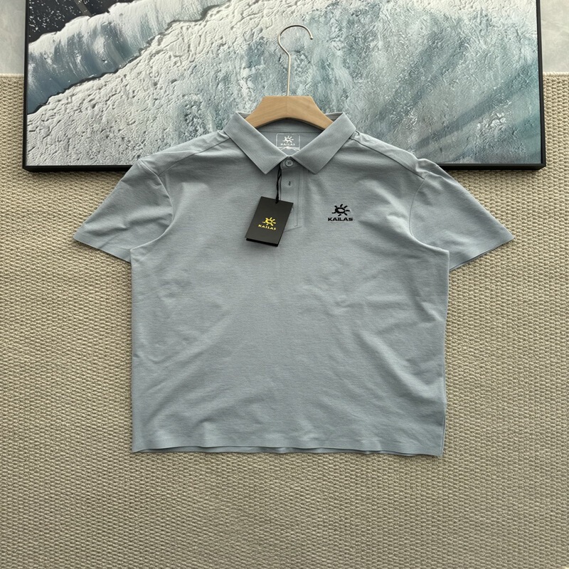 2025 夏の新スタイル KLS Kaisley Stone メンズ ポロシャツ スポーツ レジャー 刺繍半袖 Tシャツ|undefined